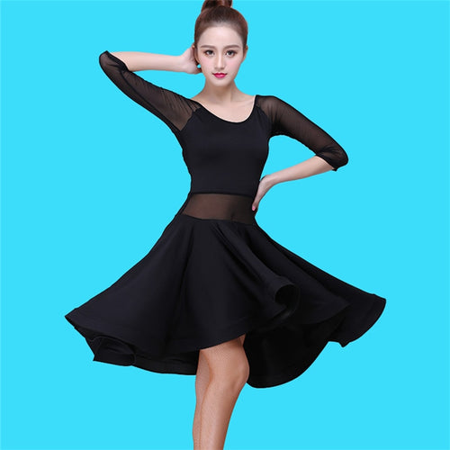 Custom size competition slant neck red latin dance dresses for women girls one  shoulder sexy tassels salsa rumba cha cha rhythm dancing outfits with  irregular skirts for woman- Content : Only dress