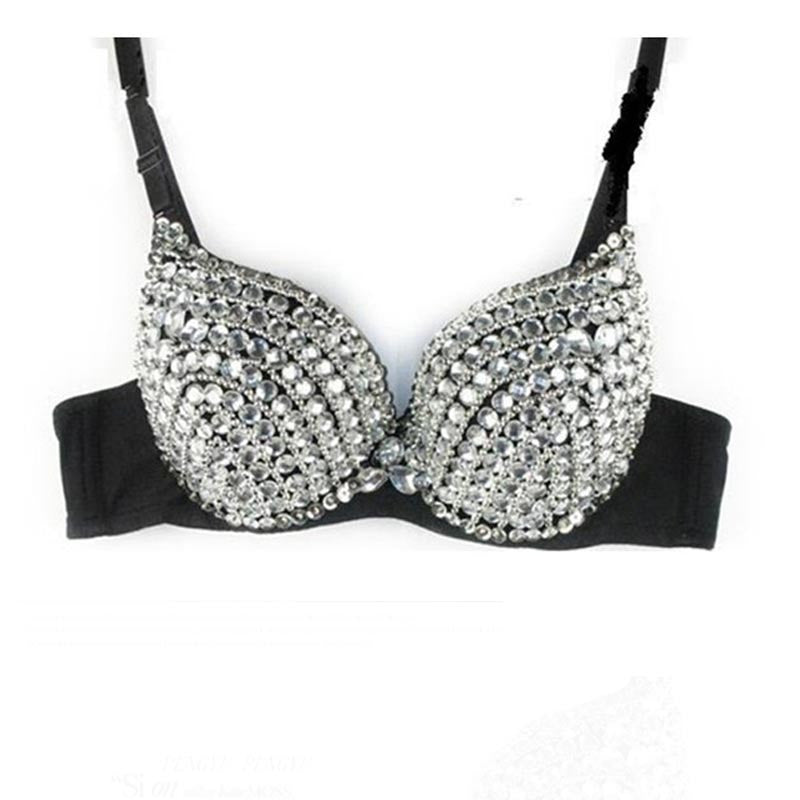 Obsessions Lady GaGa-Beyonce-Silver Sequin Studded Bra
