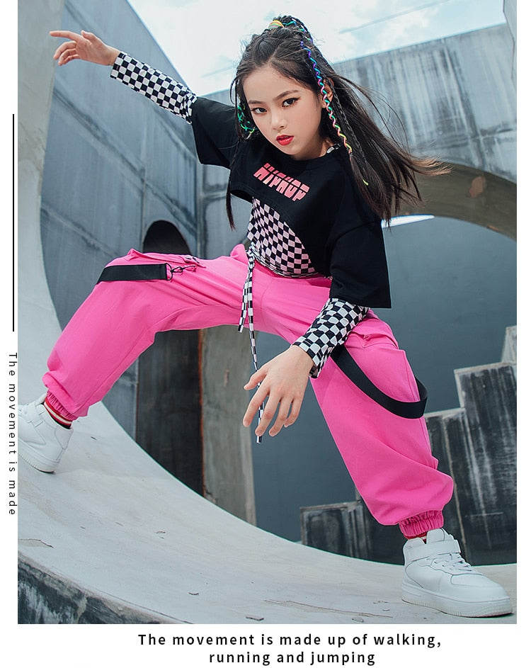 Obsessions #HH7097 Children Hip Hop Dance- Lattice Tops- Casual Cargo –  OBSESSIONS DANCEWEAR & ACCESSORIES