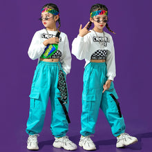 #HH759 Girls Hip Hop Dance-Crop Tops -Loose Pants- Jazz -Street Dance Costume
