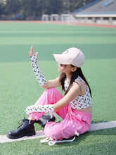 #HH8317 Hip-Hop Street Dance - Girl Sets- K-pop Outfit Crop Tops Cargo Pants