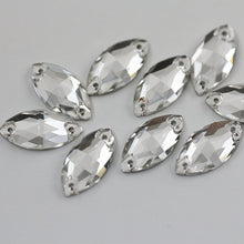 #204 AA Quality 4 Sizes Boutique Navette Shape Crystal Sew On Rhinestones