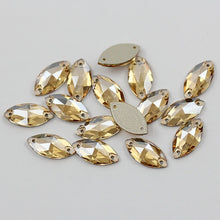 #204 AA Quality 4 Sizes Boutique Navette Shape Crystal Sew On Rhinestones