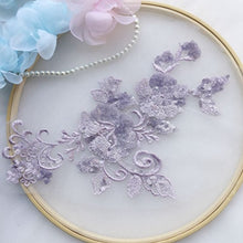 Obsessions 3D Embroidery Lace Flower Applique Pearl Beaded Tulle