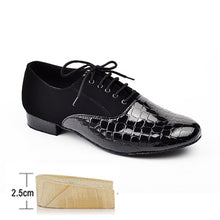 Obsession #M222 Mens Modern Textured PU and Flannel Ballroom Dance Shoes