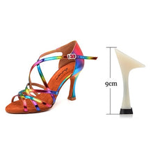 #BR002 Latin Rainbow Color Salsa- Ballroom Shoes