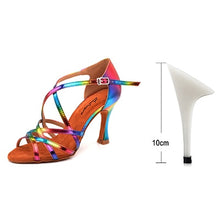 #BR002 Latin Rainbow Color Salsa- Ballroom Shoes